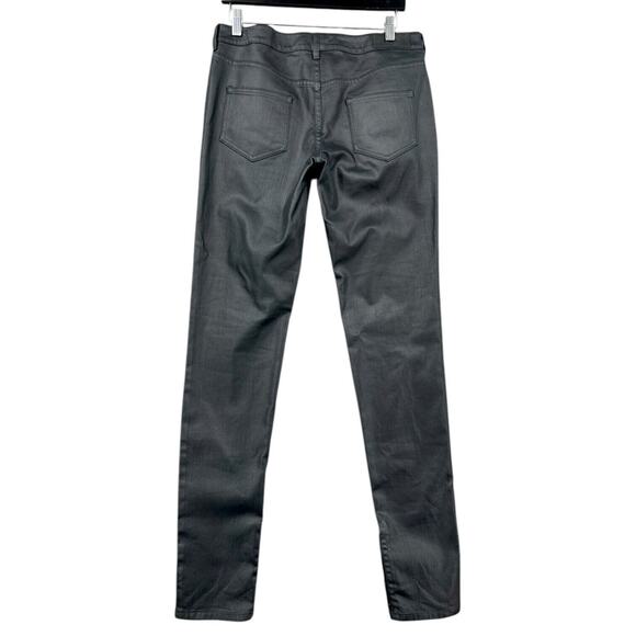 Dior Dark Grey Stretch Slim Fit Button Fly Ankle Zip Jeans Size 8 Made in Italy - Picture 2 of 9